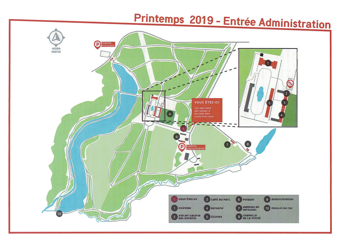 Domaine de Kerguehennec Map